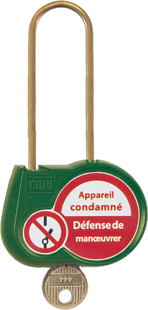 cadenas vert 70mm d.4mm clé identique 222