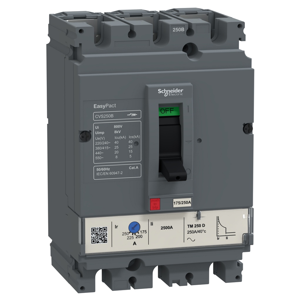 EasyPact CVS - Disjoncteur CVS250B TM250D 3P3D
