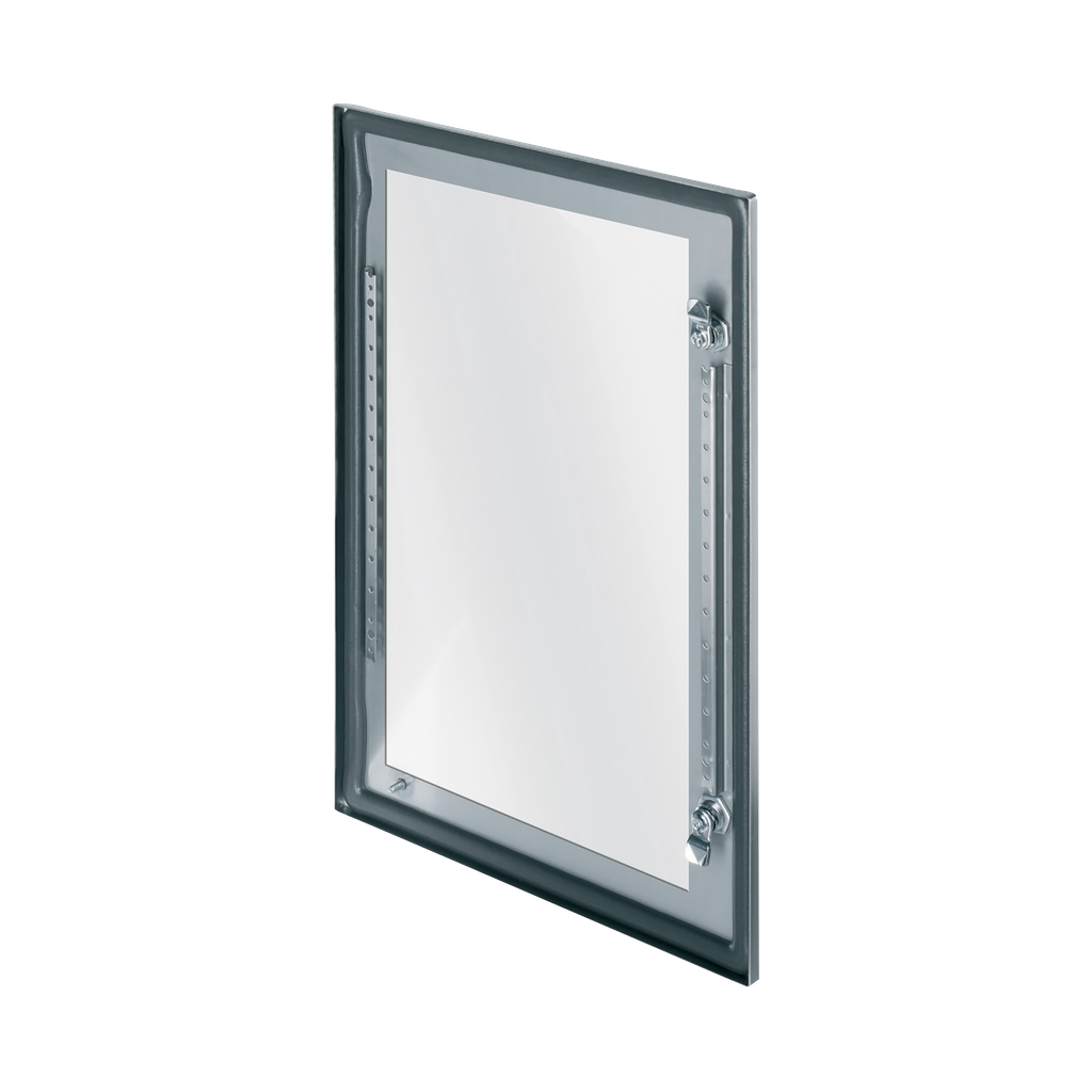 PanelSeT Pièces détachées - porte vitrée de coffet inox - 800x600 - avec fermet.