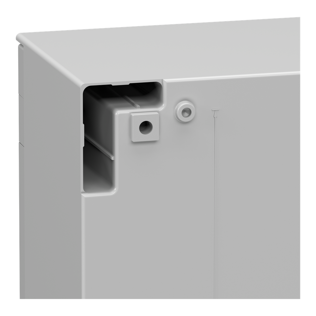 PanelSeT - Coffret polyester 647x436x250+chassis metallique - IP66 Ral 7035