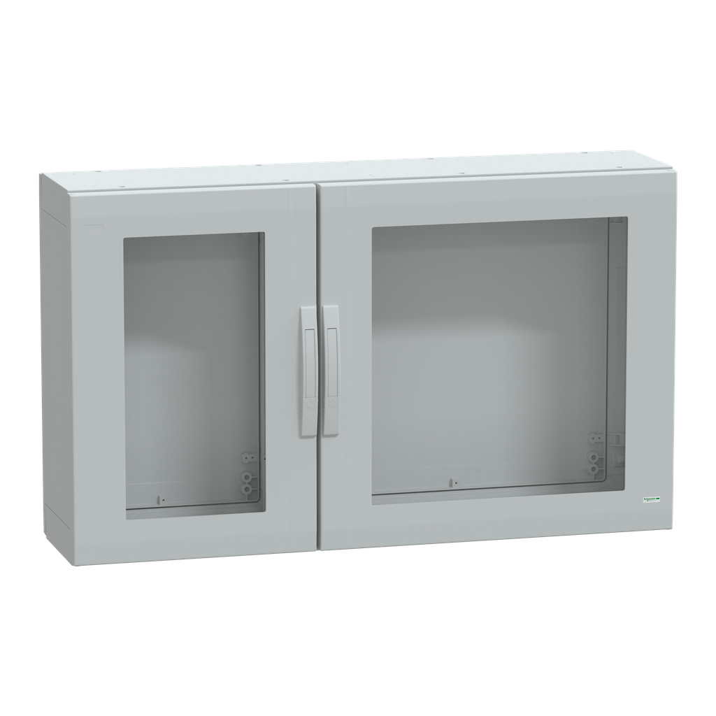 PanelSeT - Armoire polyester 750x1250x320 - IP65 - vitrée Ral 7035