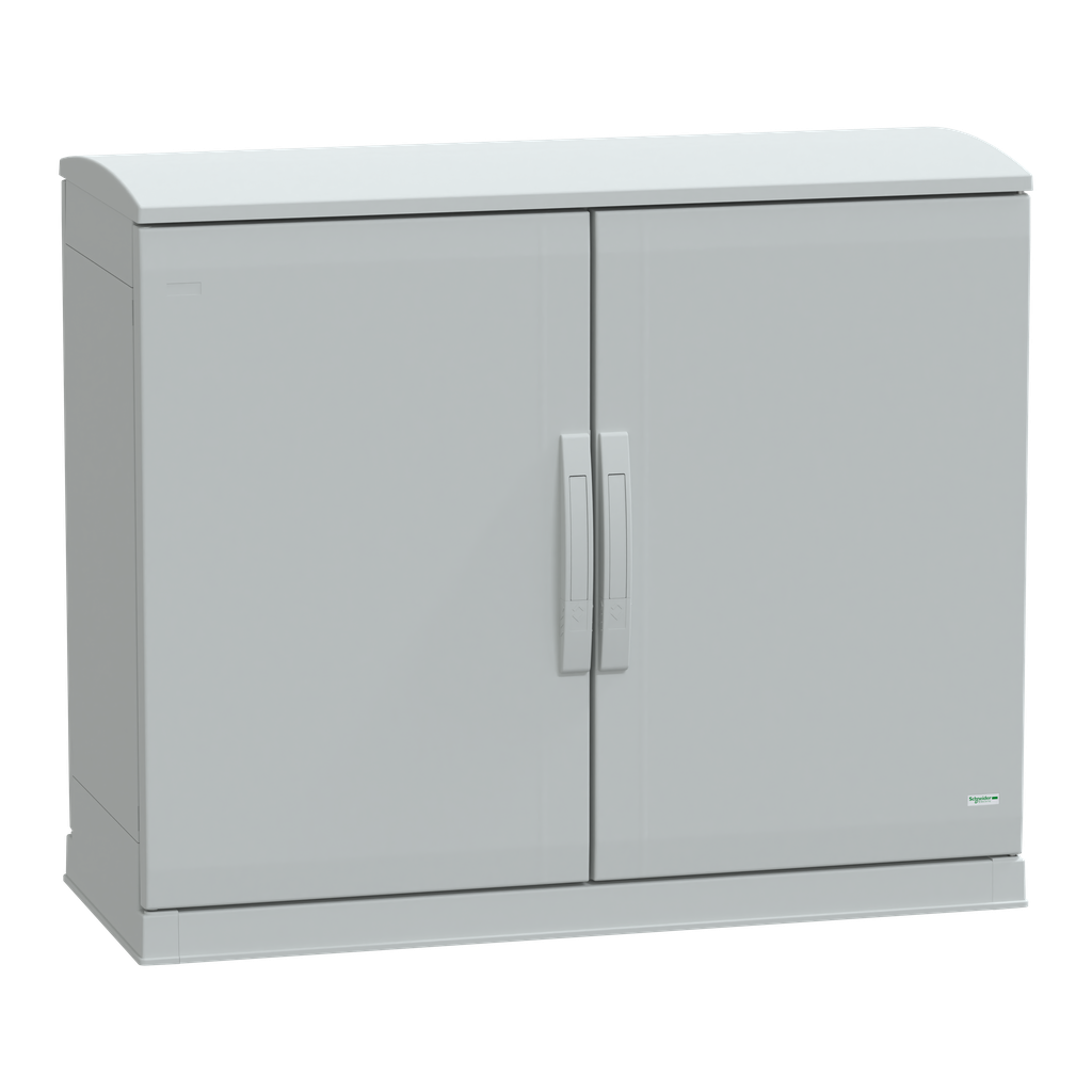 PanelSeT - Armoire polyester socle + toit 750x1000x420 - IP44 Ral 7035