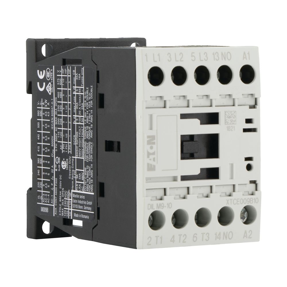 Contacteur de puissance, 3p+1F, 4kW/400V/AC3