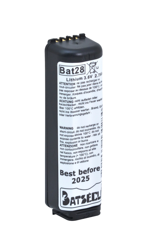 Pile(s) Batterie systeme alarme BATSECUR BAT28/38 3.6V 2.7Ah