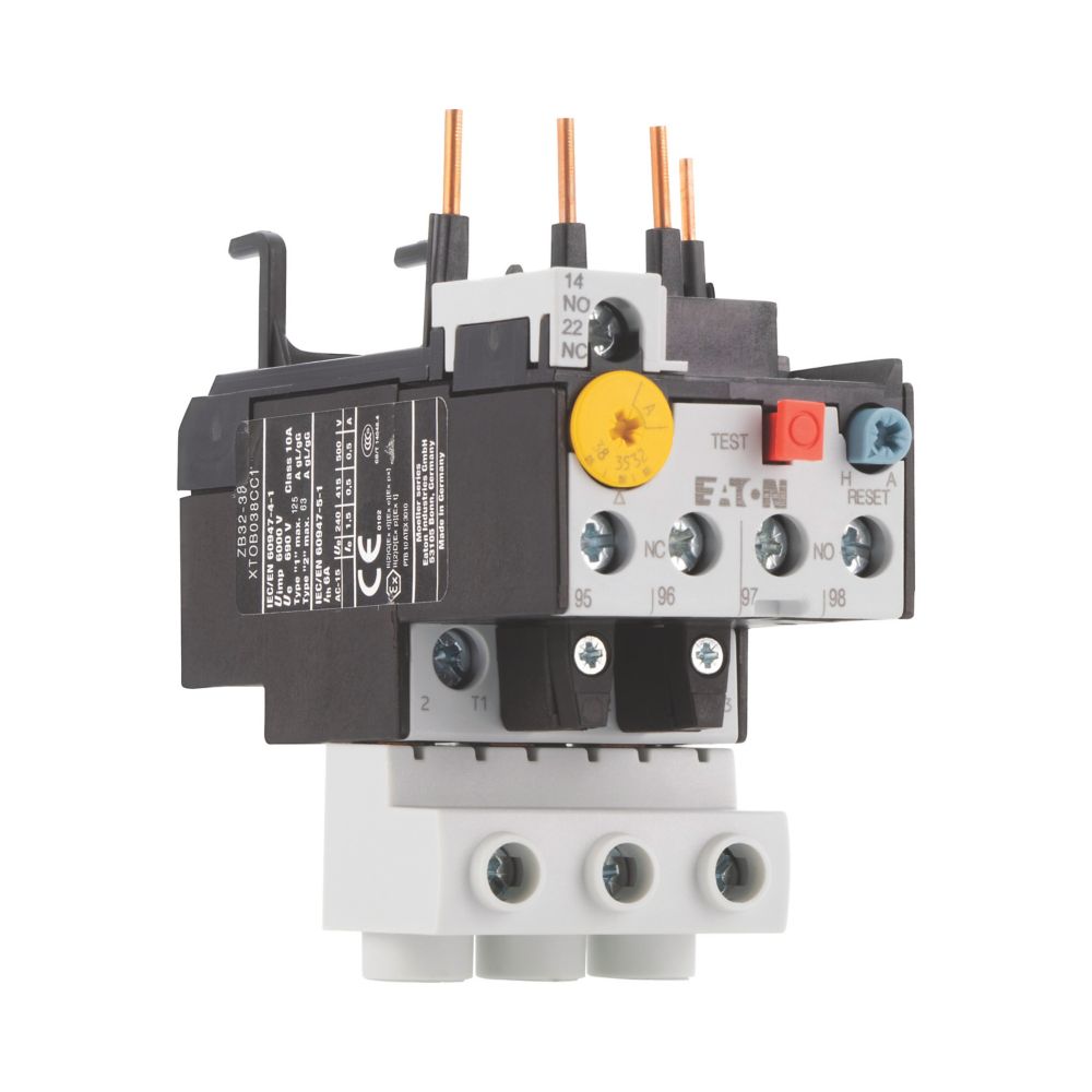 Relais thermique, 32-38A, 1F+1O