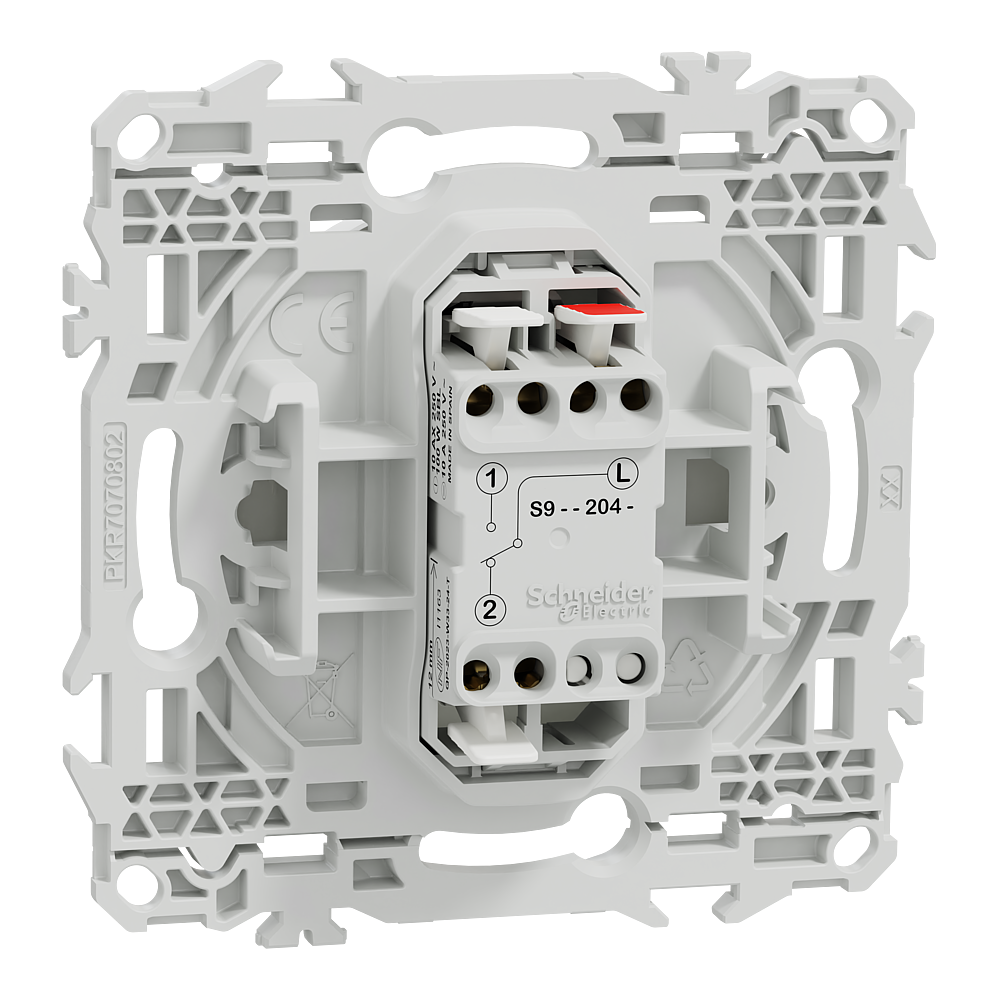 Odace - lot de 108 va-et-vient ou poussoir S920204 - blanc craie