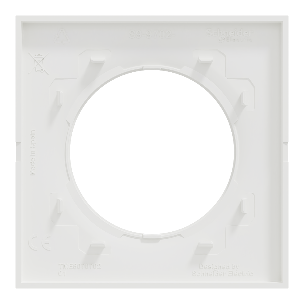 Odace Origine - lot de 168 plaques de finition 1 poste - couleur blanc