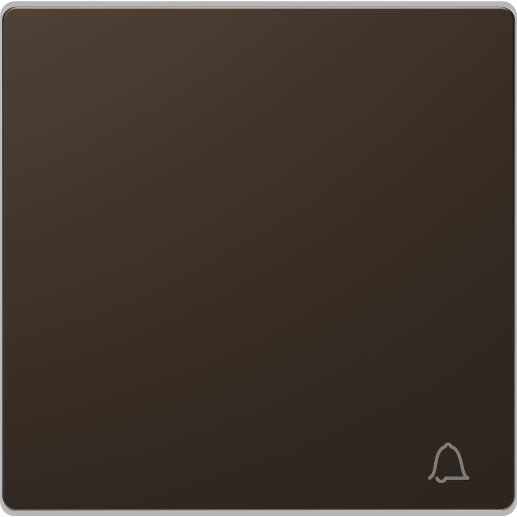 D-Life - enjoliveur pour commande simple avec picto carillon - métal mocca