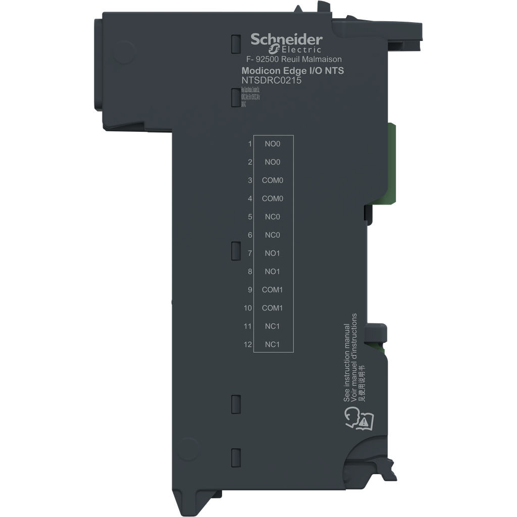 Edge I/O NTS Module seul S. Relais 2 voies, NO/NC, 5 à 125Vdc, 24 à 240VAC, 2A