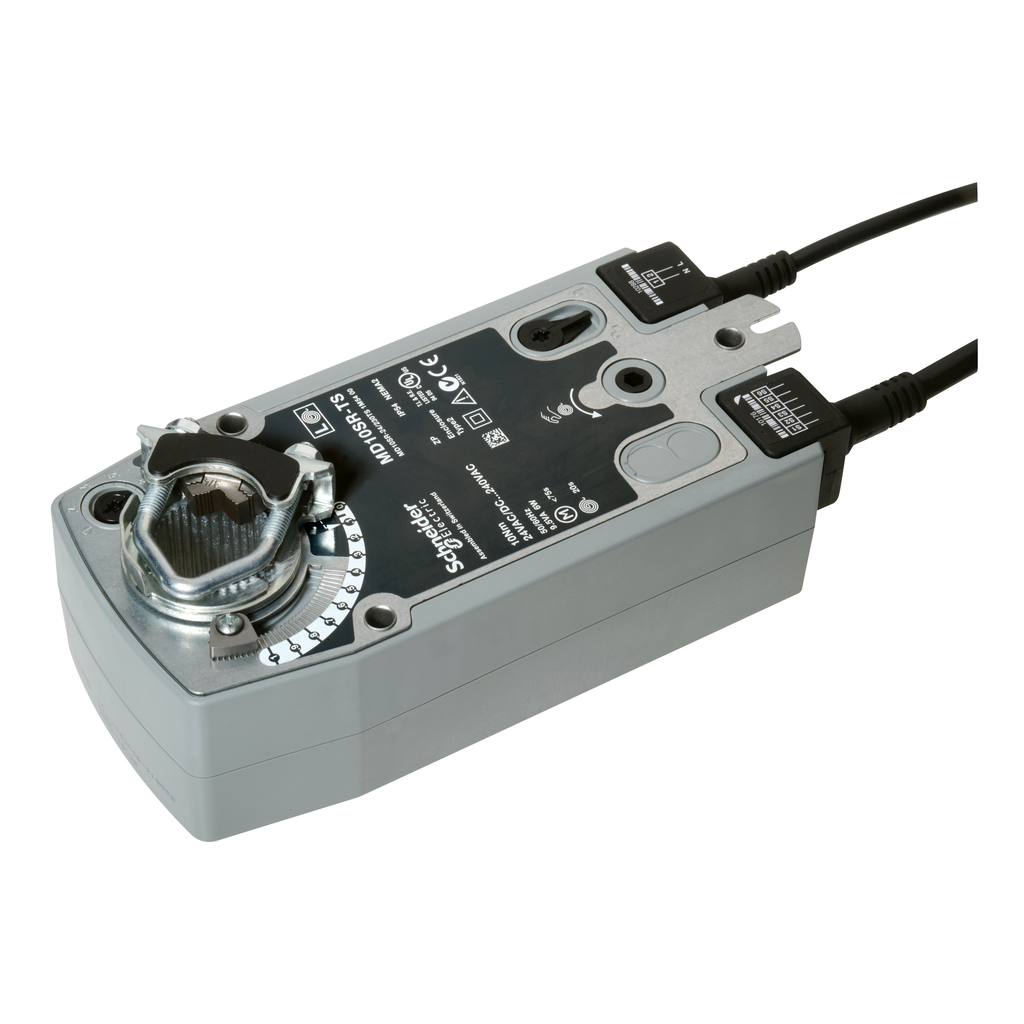Moteur 24V/230V 10Nm signal TOR avec ressort de rappel + fin de course registre