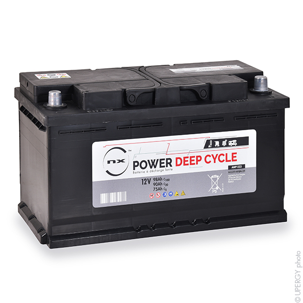 Batterie(s) Batterie traction NX Power Deep Cycle 12V 90Ah Auto