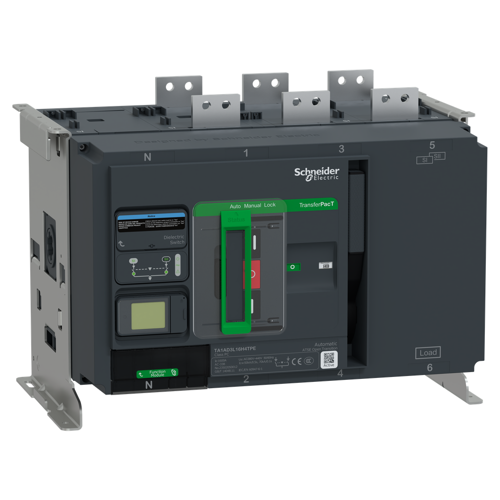 TransferPacT TA1600 - inverseur de sources - LCD - 800A - 3P - 400Vca
