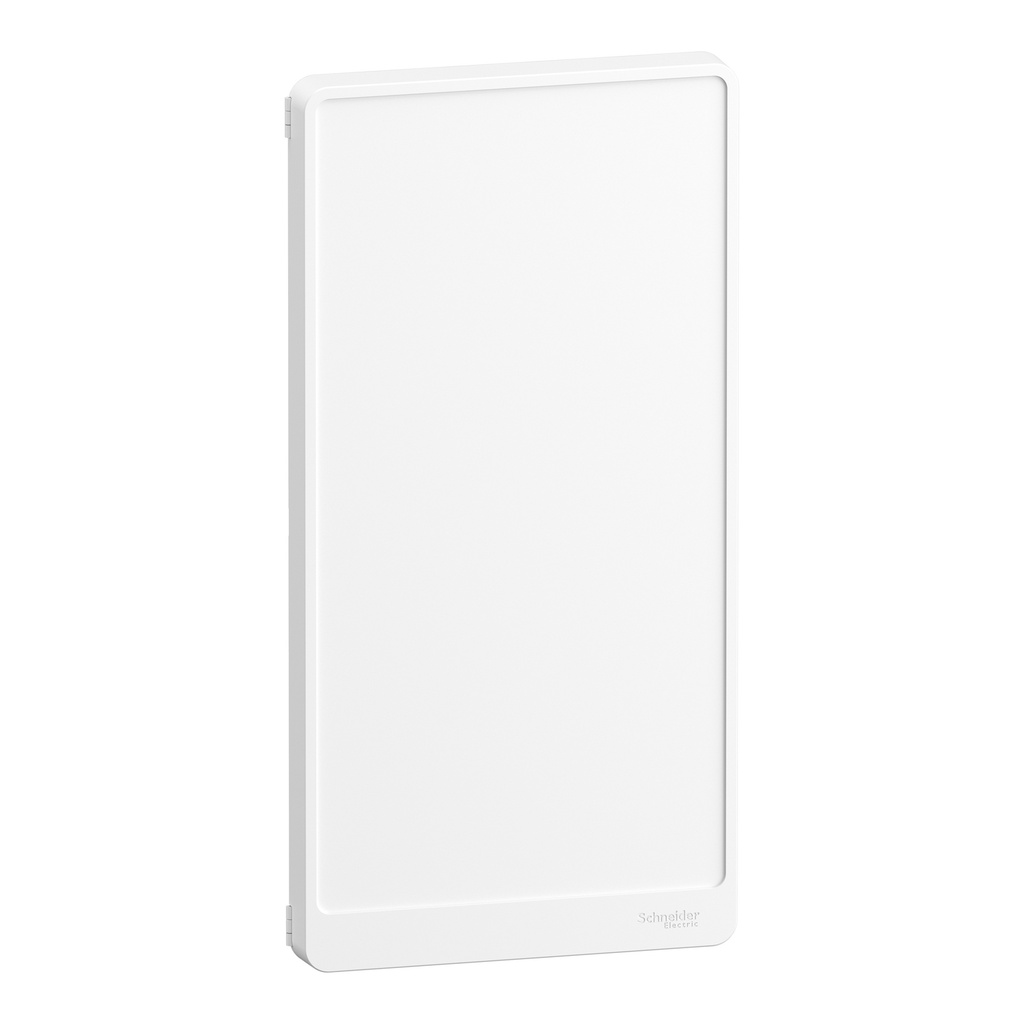 Resi9 - Porte Styl blanche (RAL 9003) pour coffret 3 rangées de 13 modules