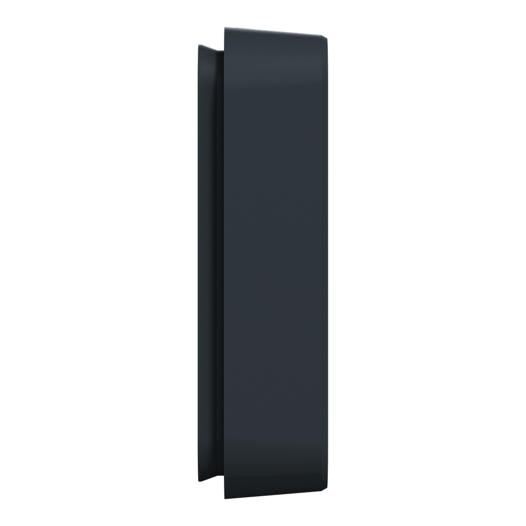 Mureva Styl - Cadre 3 postes horizontal - encastré - IP55 - IK08 - gris