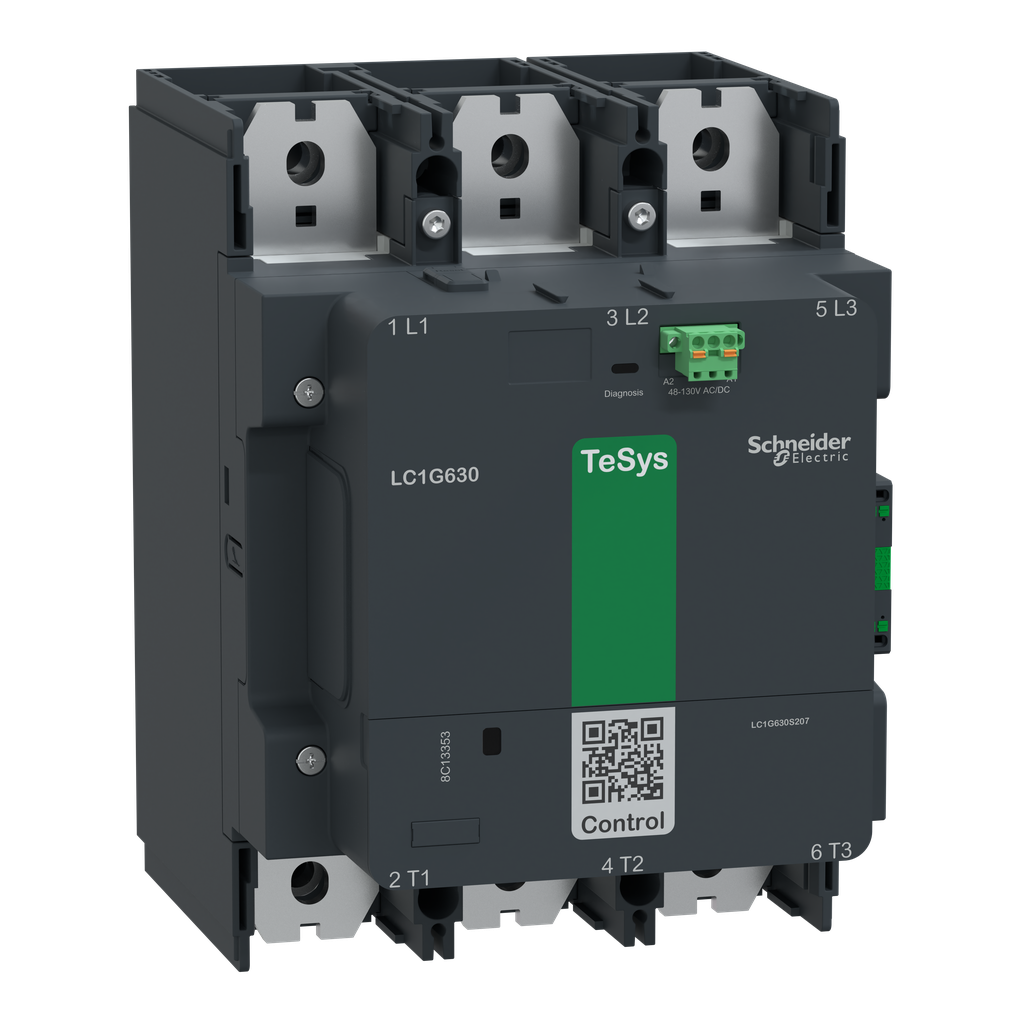 Contacteur TeSys LC1G 630A 440V 3P AC3 Standard 48-130V AC-DC  ferroviaire