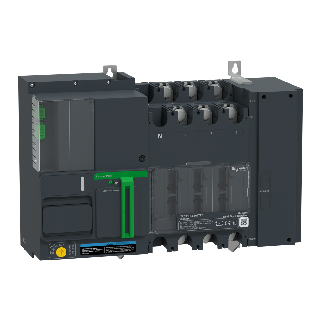 TransferPacT TR630 - inverseur de sources - télécommandé - 500A - 3P - 400Vca