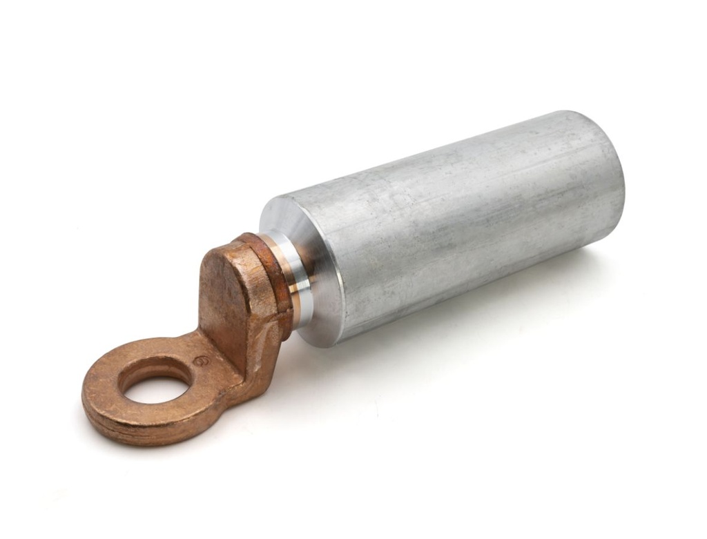 Cosse alu-cuivre 300 mm² - Diam.16 mm à fut long (poinçonnage)