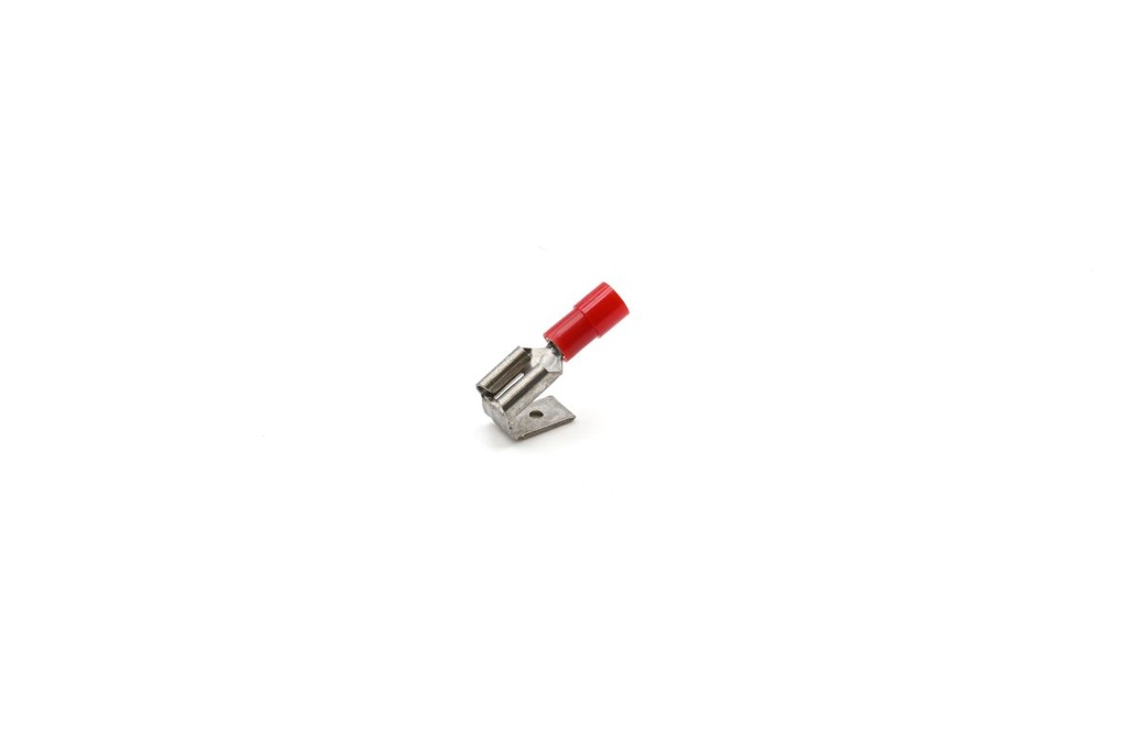 Clip partiellement isolé mixte rouge (0,25 à 1,5 mm²) - 6,3 x 0,8 mm