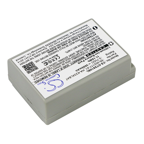 Batterie(s) Batterie lecteur codes barres compatible Casio 3.7V 3000mAh