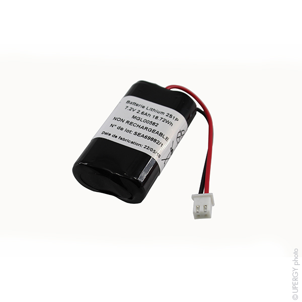 Pack(s) Batterie lithium 2x AA LS14500 2S1P ST1 7.2V 2.6Ah JST