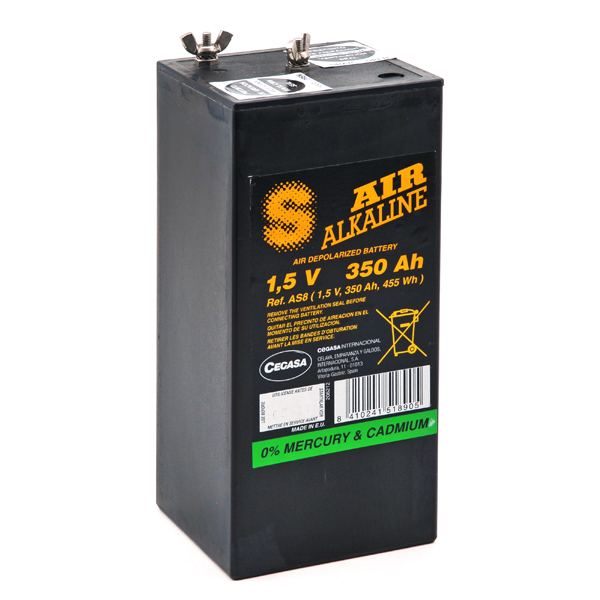 Pile(s) Pile depolarisation air alcaline eZ8 1,5/350 1.5V 350Ah