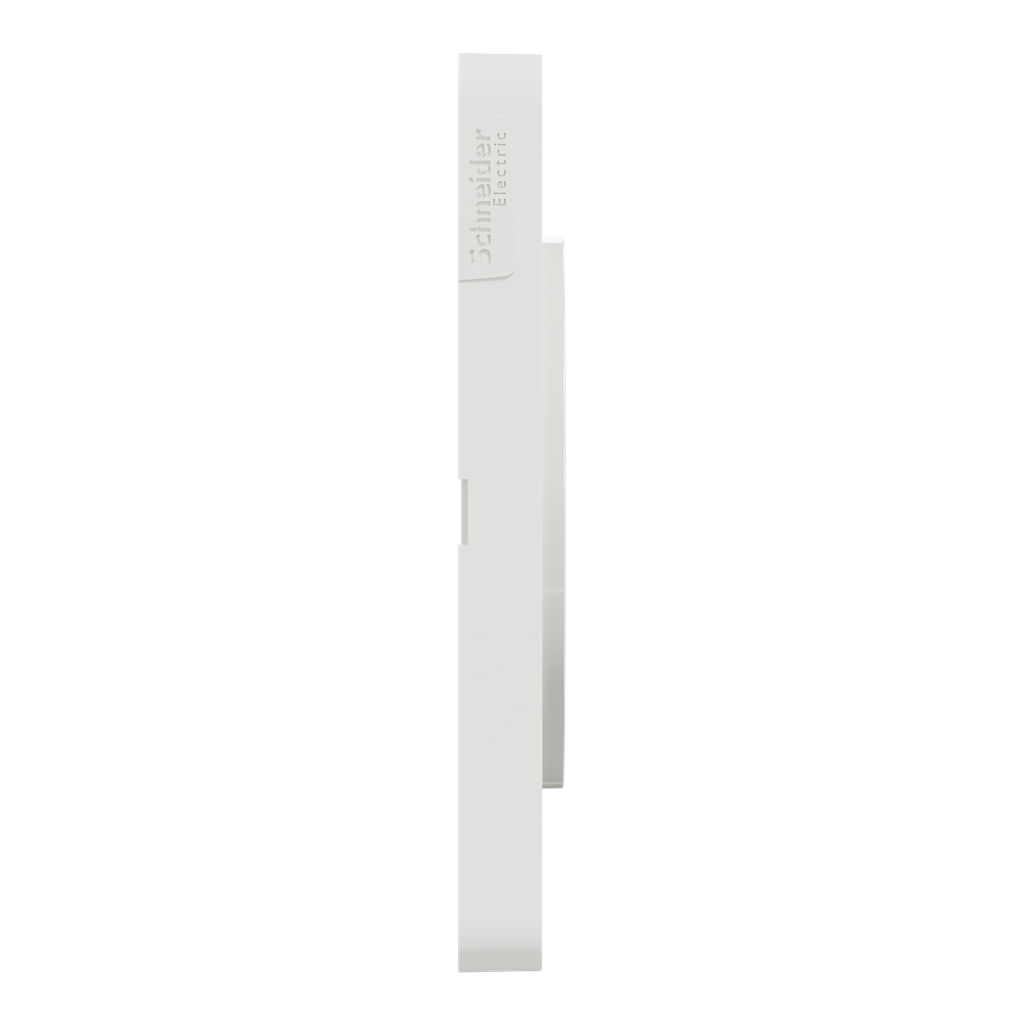 Odace 2011 Touch - plaque 2 postes H/V 71mm Kvadrat perle avec liseré blanc