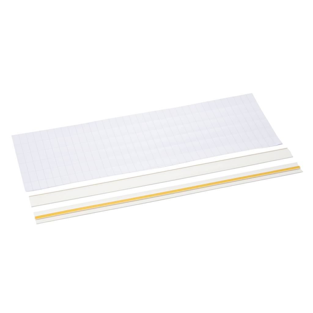 PrismaSeT G - Porte-étiquettes adhésives - L=650mm - H=36mm - lot de 12