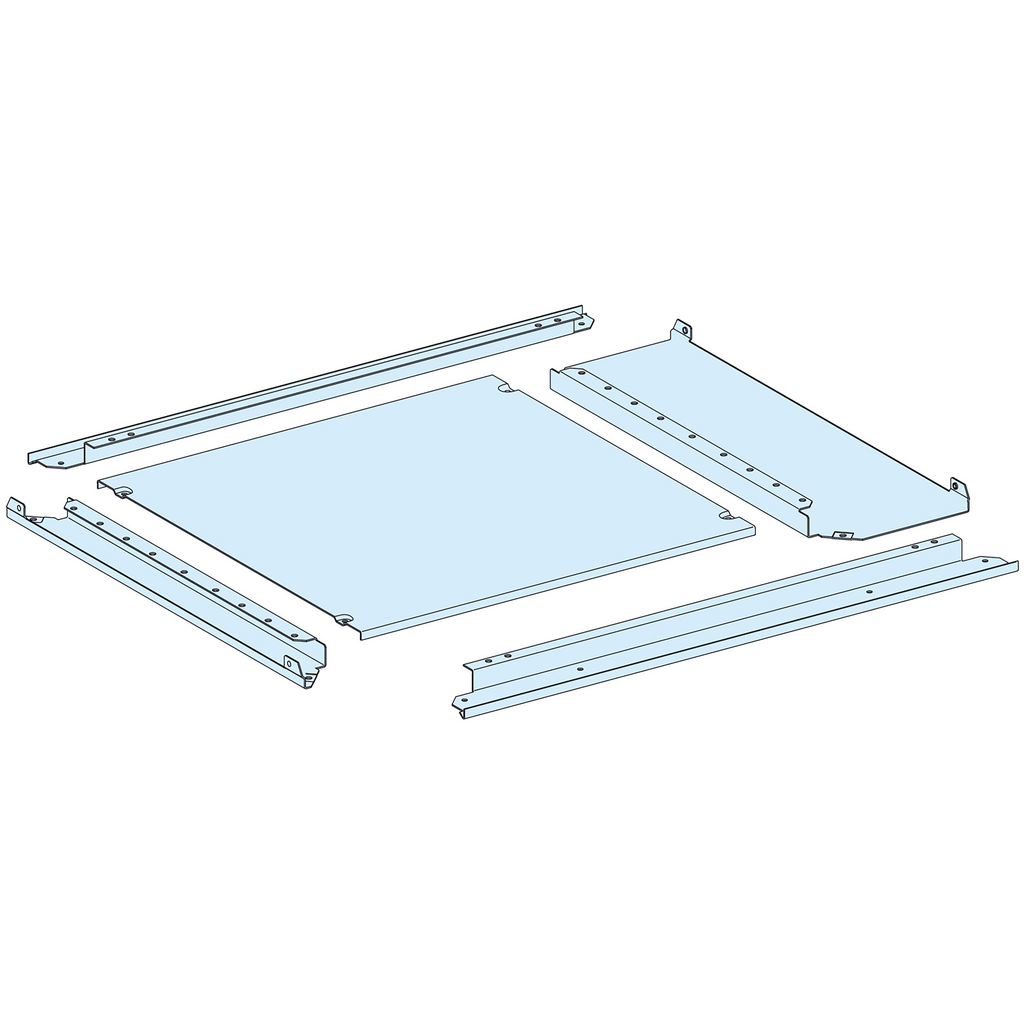 PrismaSeT P - Plaque passe-câbles pleine IP55 - L650+150 P400