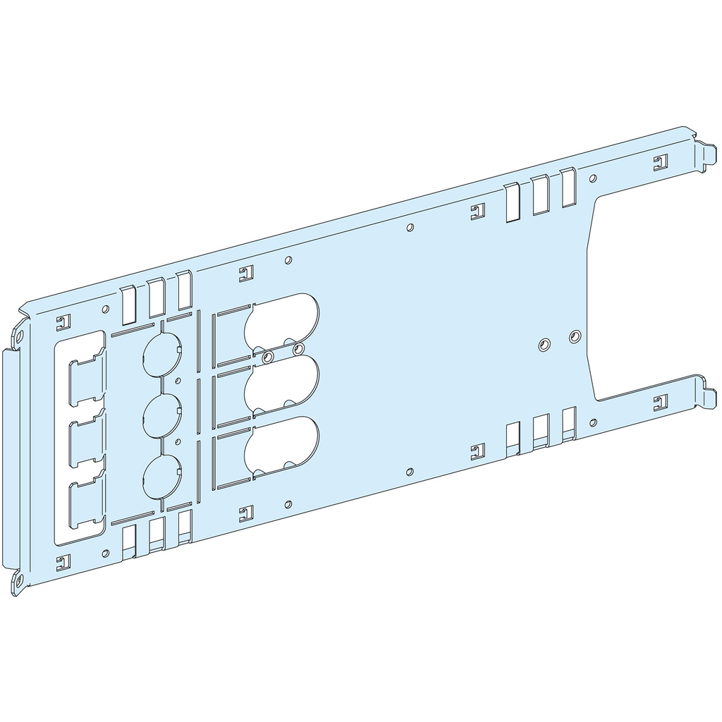 PrismaSeT P - Platine NSX630 - fixe - 3P-horizont.-Cde rotat. Manet. L650