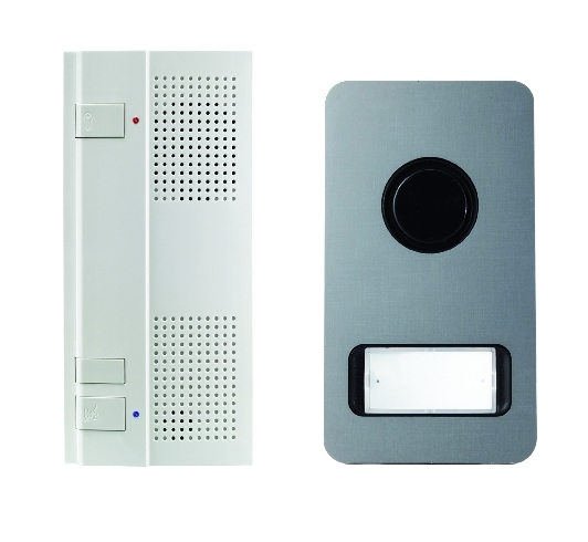 Kit Audio Mikra Alu 2 Fils Mains Libres pour systèmes URMET