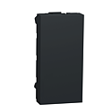 Unica - obturateur - 1 module - Anthracite - mécanisme seul