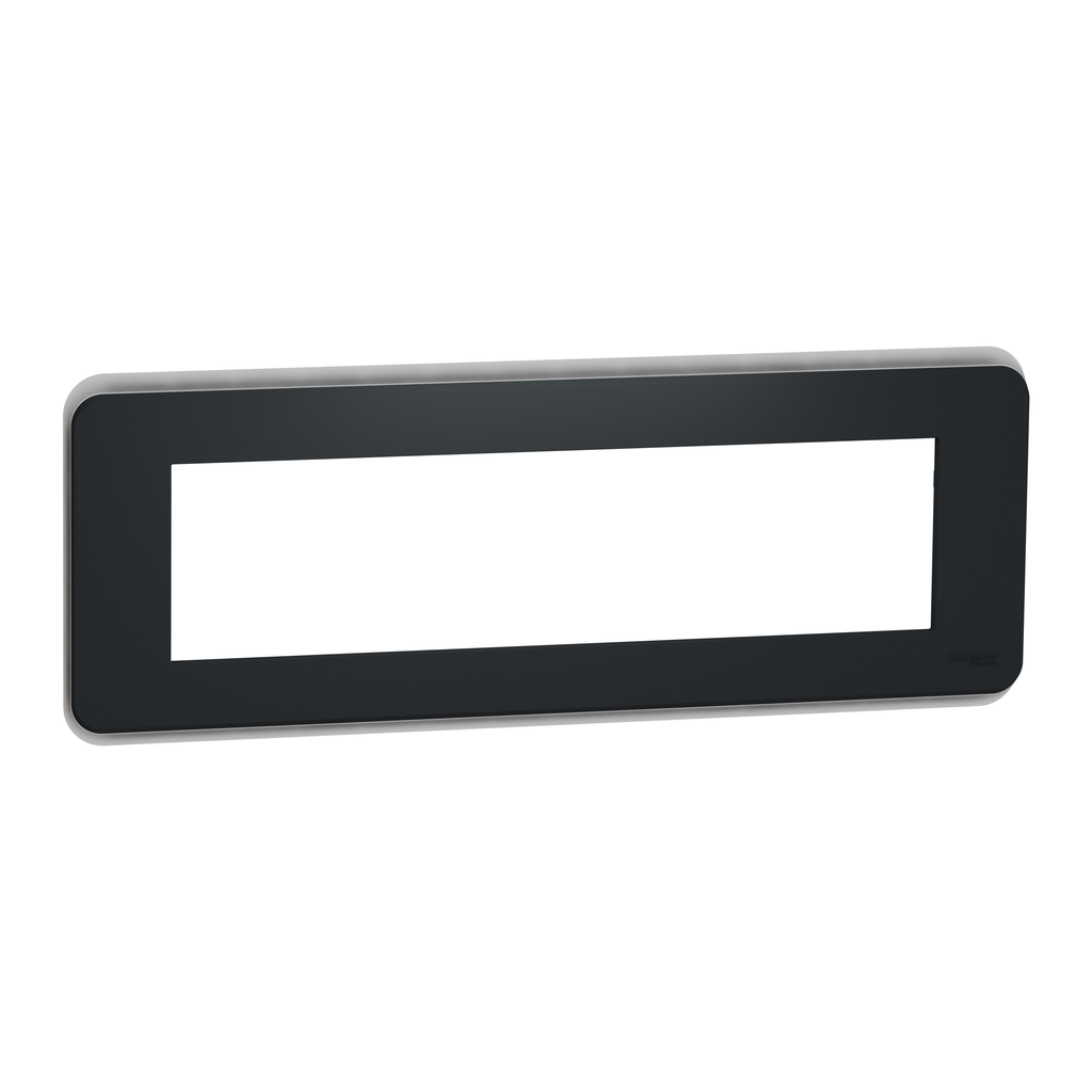 Unica Pro - plaque de finition - Anthracite - 8 modules