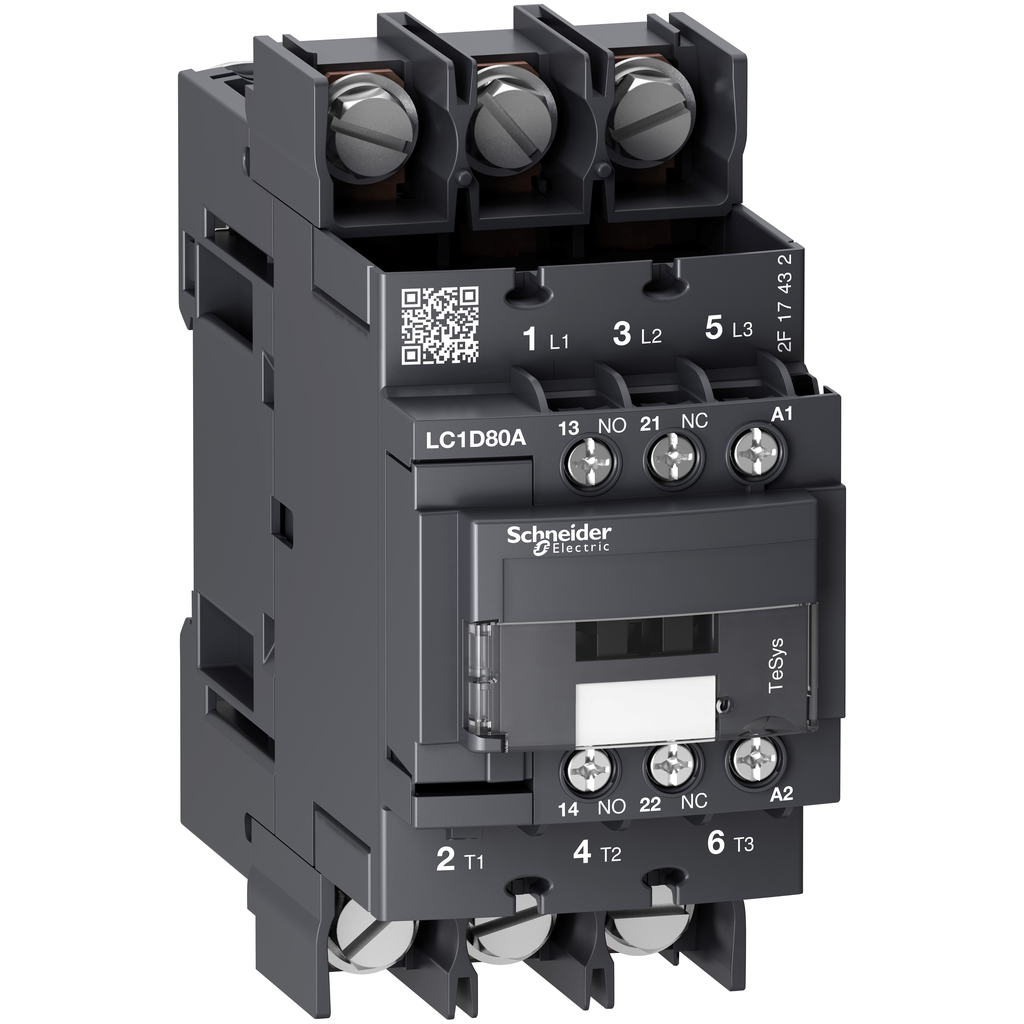 TeSys D - contacteur - 3P(3 NO) - AC3 - <= 440V 80A - 230Vca - cosses fermées