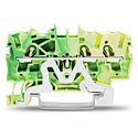 TOPJOB®S : Borne de protection 3C / 2,5 (4) mm² / Vert-Jaune