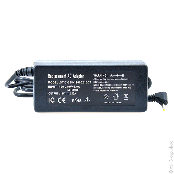 Unité(s) Alimentation ordinateur portable pour Asus (2,5*0.7mm) 19V 40W