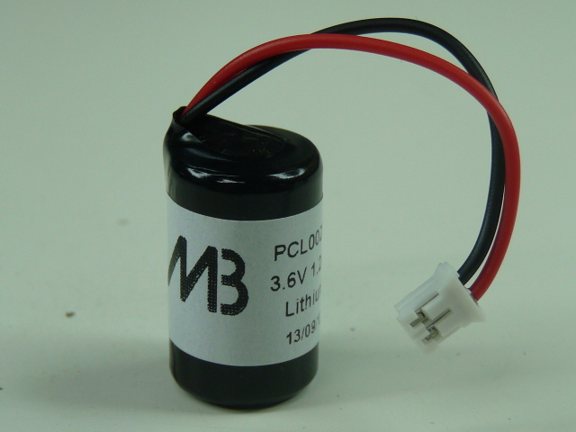 Pile(s) Pile lithium ER14250H 3.6V 1200mAh JST