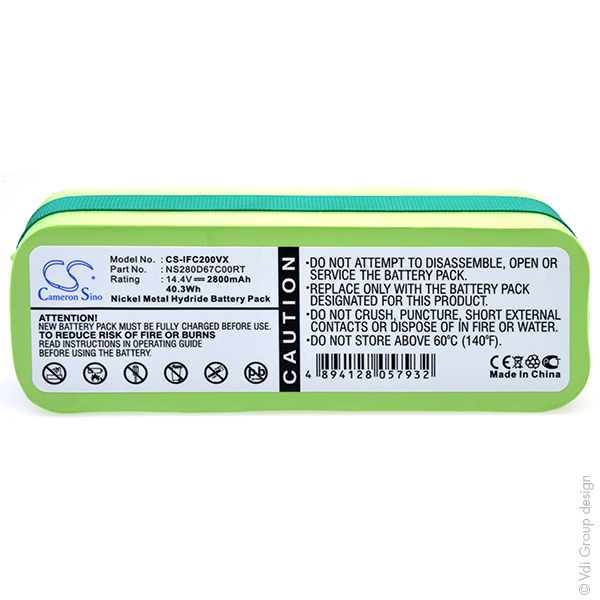 Batterie(s) Batterie aspirateur compatible Infinuvo 14.4V 2.8Ah