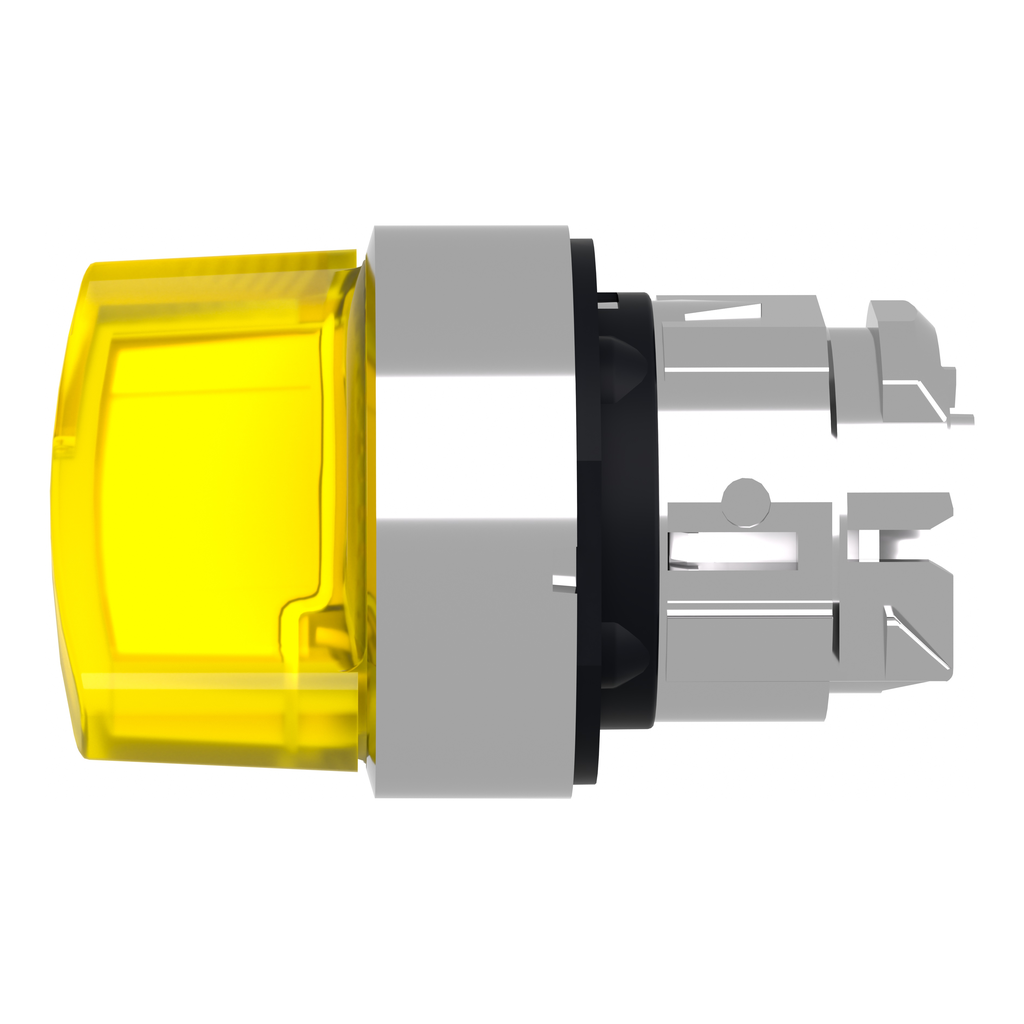 Harmony XB4 - tête bouton à manette lumineux - Ø22 - 2 pos fix - jaune