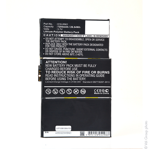 Batterie(s) Batterie tablette 3.7V 7200mAh