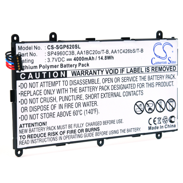 Batterie(s) Batterie tablette compatible Samsung 3.7V 4000mAh