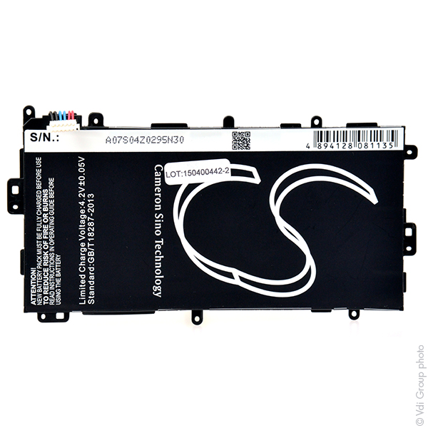 Blister(s) x 1 Batterie tablette 3.7V 4600mAh