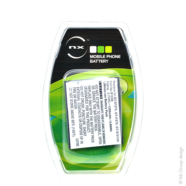 Blister(s) x 1 Batterie téléphone portable pour Samsung 3.7V 1350mAh