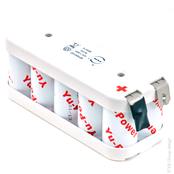 Batterie(s) Batterie eclairage secours 10x SC HT 10S1P ST2 12V 1.6Ah Cosse