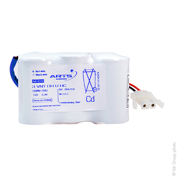 Pack(s) Batterie eclairage secours 3 VNT DH U ST1 3.6V 4000mAh