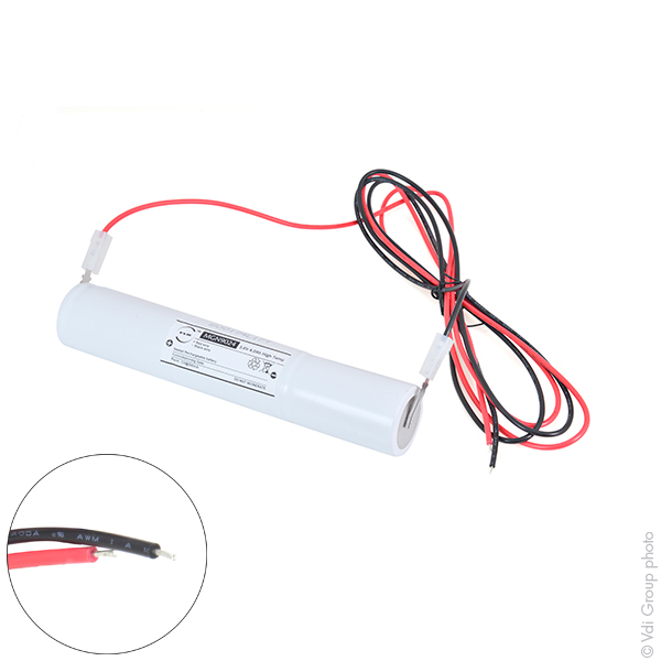 Batterie(s) Batterie eclairage secours 3xD ST4 + fils  3.6V 4Ah