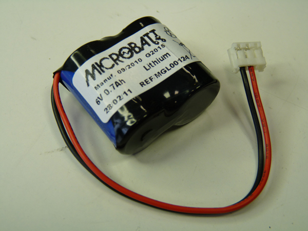 Batterie(s) Batterie lithium 2x CR2 2S1P ST1 6V 1000mAh JST