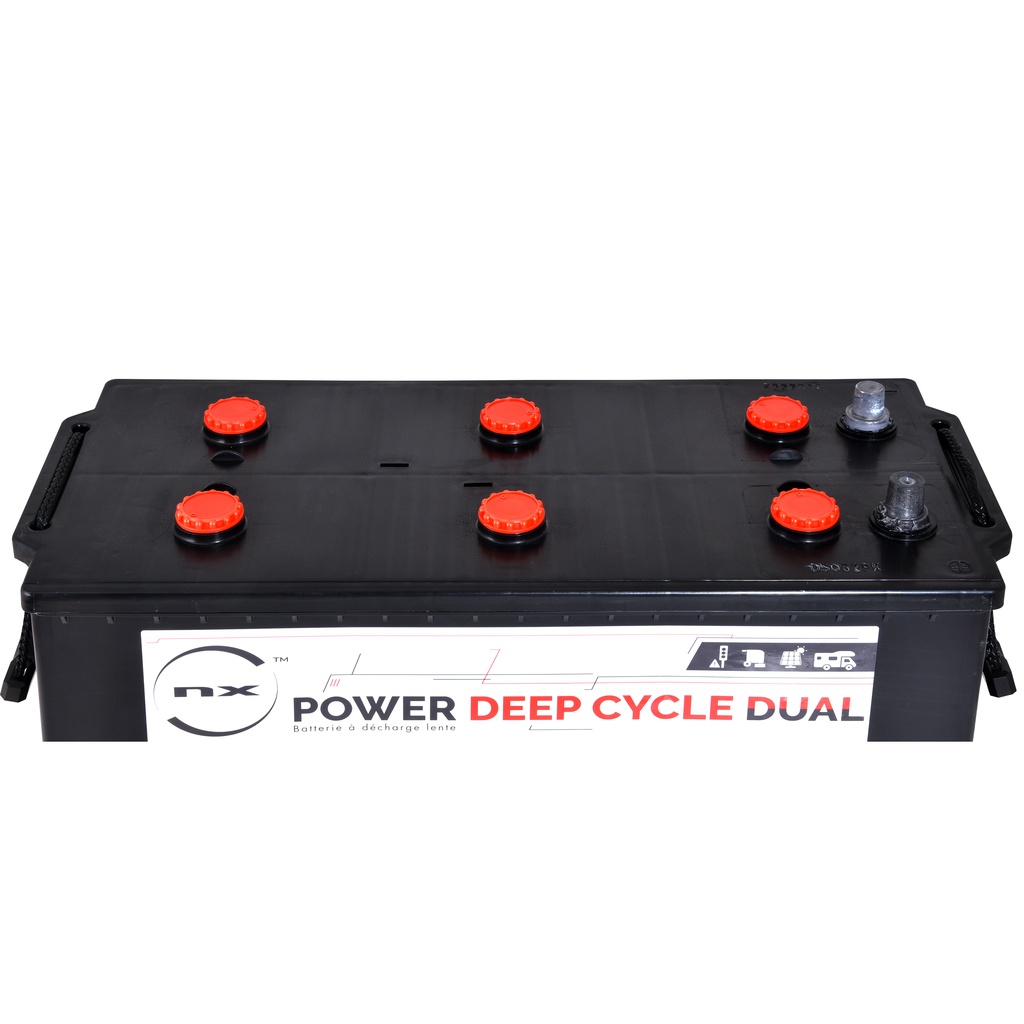 Batterie(s) Batterie traction NX Power Deep Cycle DUAL 12V 180Ah Auto