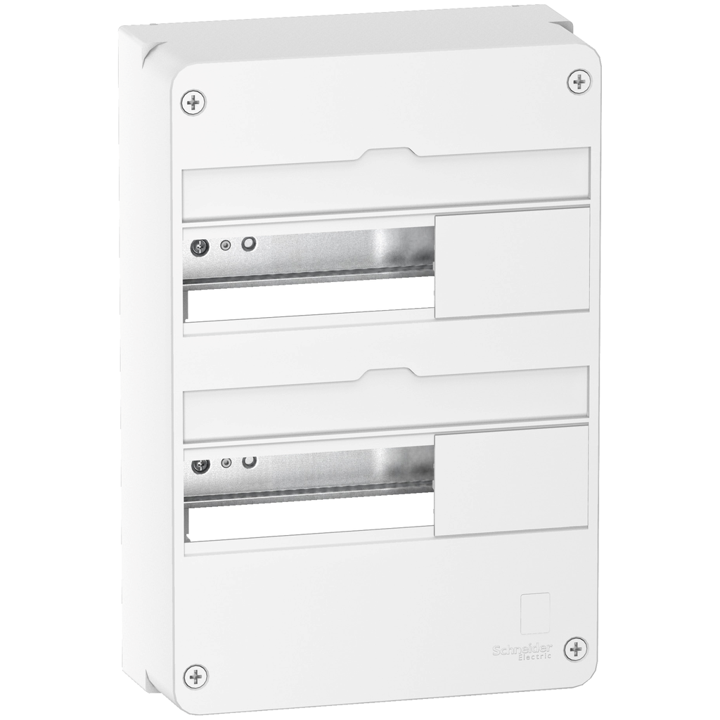 Resi9 - Coffret en saillie Blanc (RAL 9003)- 2 rangées de 13 modules