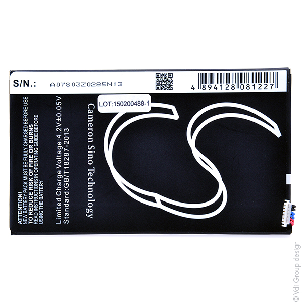 Blister(s) x 1 Batterie tablette 3.7V 4400mAh