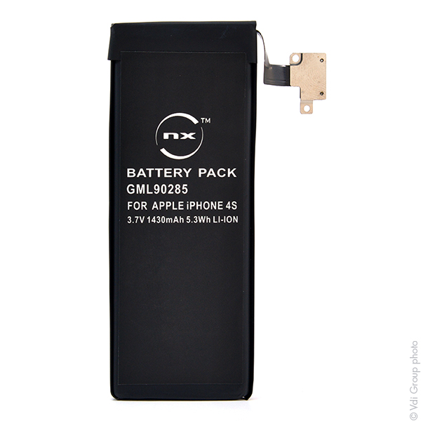 Blister(s) x 1 Batterie téléphone portable pour iPhone 4S 3.7V 1450mAh